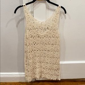 Cream/Off-White Knit Top